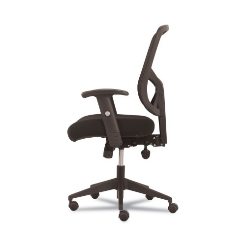 Sadie 1-Twenty-One High-Back Task Chair, Supports Up To 250 Lbs., Black Seat/Black Back, Black Base