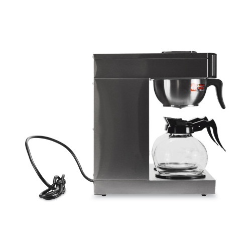 Coffee Pro Three-Burner Low Profile Institutional Coffee Maker, 36-Cup, Stainless Steel