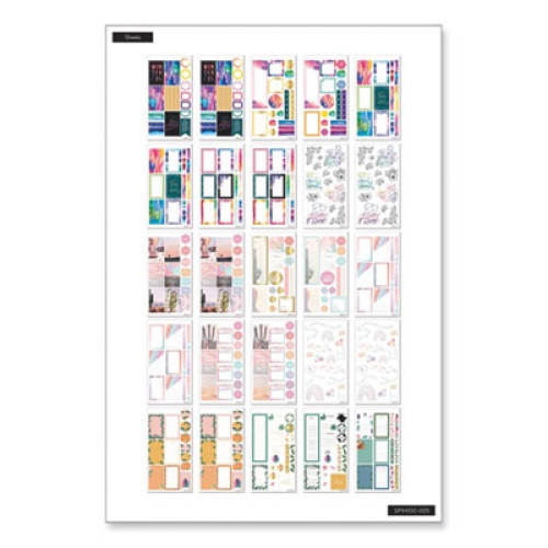 Avery Planner Sticker Variety Pack, Budget, Fitness, Motivational, Seasonal, Work, Assorted Colors, 1,744/Pack