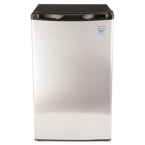 Avanti 4.4 Cf Refrigerator, 19 1/2"W X 22"D X 33"H, Black/Stainless Steel