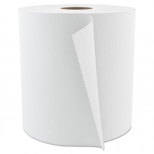 Cascades Select Roll Paper Towels, 1-Ply, 7.875" X 800 Ft, White, 6/Carton