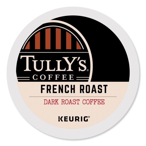 Tully's Coffee French Roast Coffee K-Cups, 96/Carton