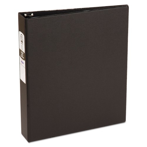 Avery Economy Non-View Binder with Round Rings, 3 Rings, 1.5" Capacity, 11 x 8.5, Black