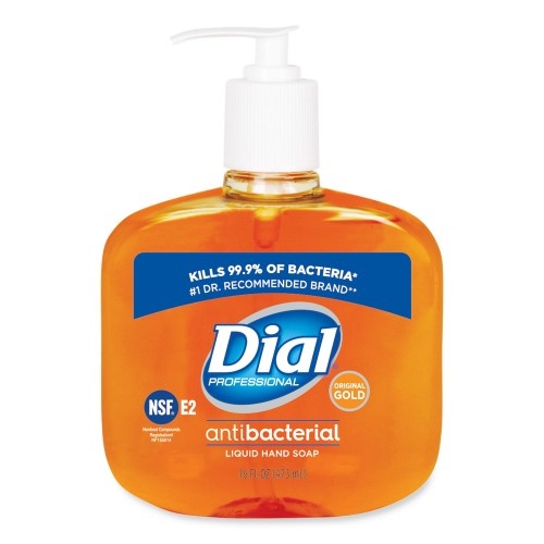 Dial Gold Antibacterial Liquid Hand Soap, Floral, 16 Oz Pump