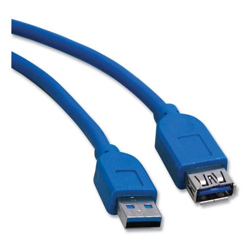 Tripp Lite USB 3.0 Superspeed Extension Cable, 10 Ft, Blue