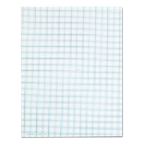 TOPS Cross Section Pads, Cross-Section Quadrille Rule (10 sq/in, 1 sq/in), 50 White 8.5 X 11 Sheets