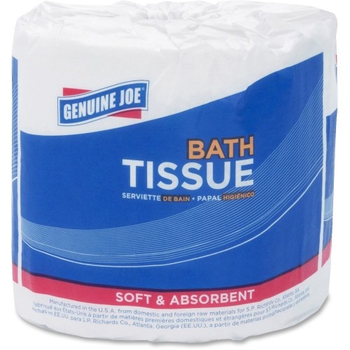 Genuine Joe® Standard Toilet Paper, 2-Ply, 550 Sheets, 80 Rolls