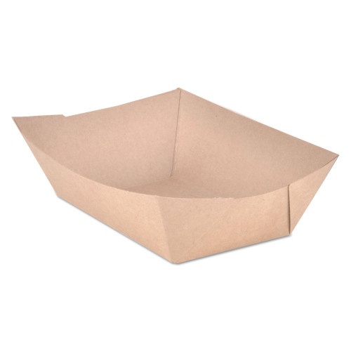 SCT Eco Food Trays, 3 Lb Capacity, Brown Kraft, Paper, 500/Carton