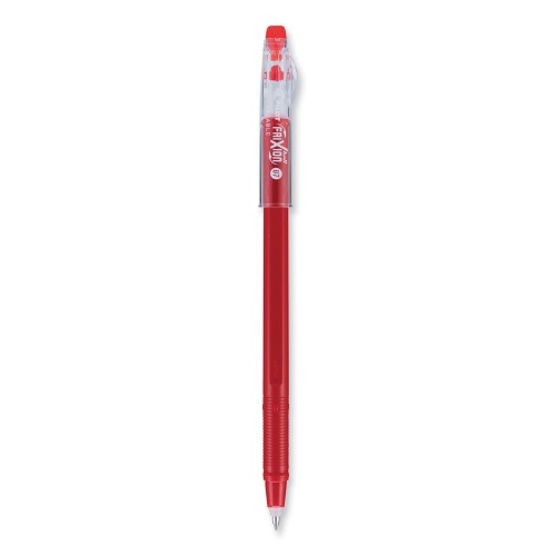 Pilot Frixion Colorsticks Erasable Gel Pen, Clipless Stick, Fine 0.7 Mm, Red Ink, Red Barrel, Dozen