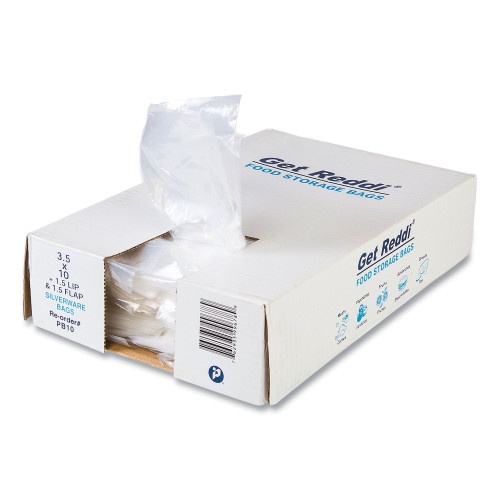 Inteplast Group Silverware Bags - 0.7 Mil, 3.5" x 1.5", Clear, 2,000/Carton