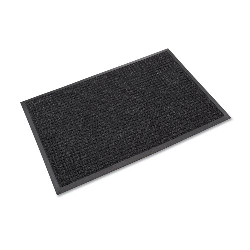 Crown Mats Super-Soaker Wiper Mat with Gripper Bottom, Polypropylene, 36 x 120, Charcoal