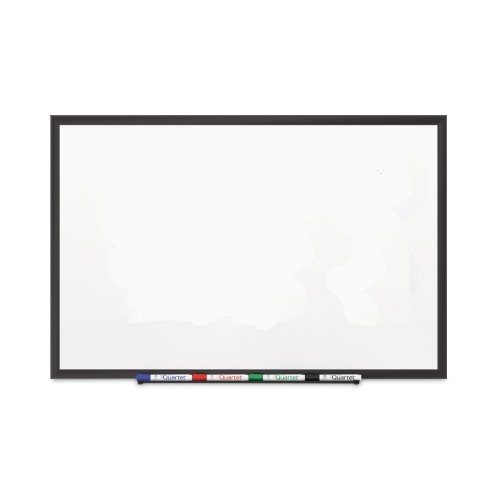 Quartet Classic Series Porcelain Magnetic Dry Erase Board, 60 x 36, White Surface, Black Aluminum Frame