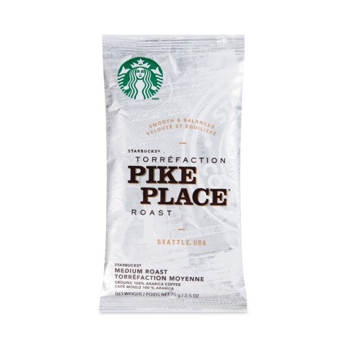Starbucks Pike Place Roast Coffee, 2.7 Oz Packet, 72/Carton
