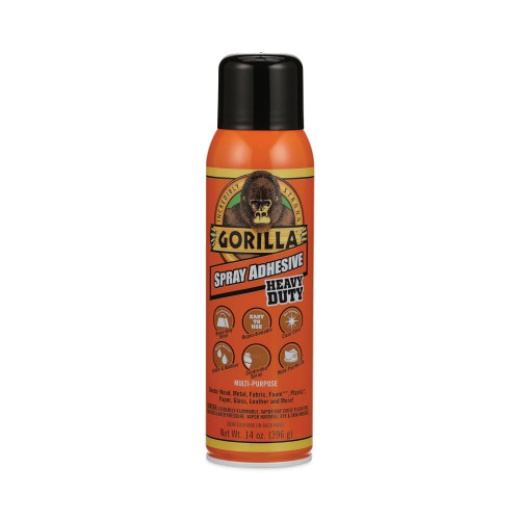 Gorilla Spray Adhesive, 14 Oz, Dries Clear