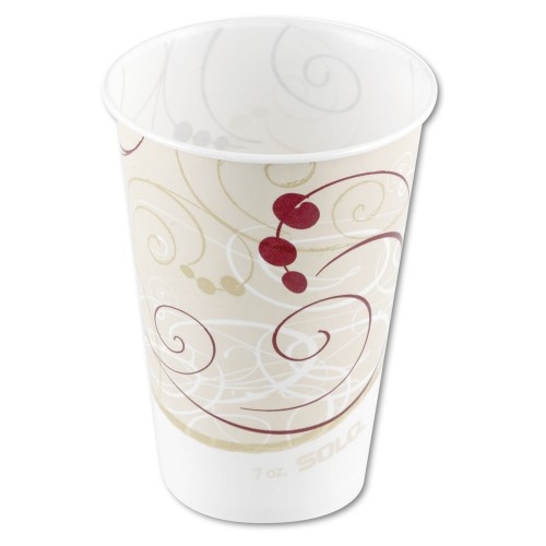 Solo Symphony Design Wax-Coated Paper Cold Cups