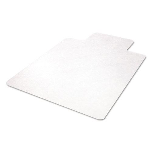 Deflecto EconoMat All Day Use Chair Mat for Hard Floors, Flat Packed, 45 x 53, Wide Lipped, Clear