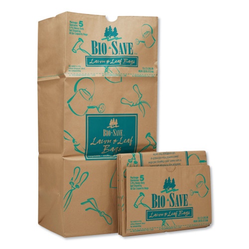 General Lawn and Leaf Bags - 30 Gal, 16" x 35", Kraft, 50 Bags