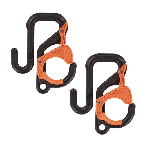 Safco Plastic Coat Hook, 2-Hook, Black - Adjustable and GREENGUARD Certified