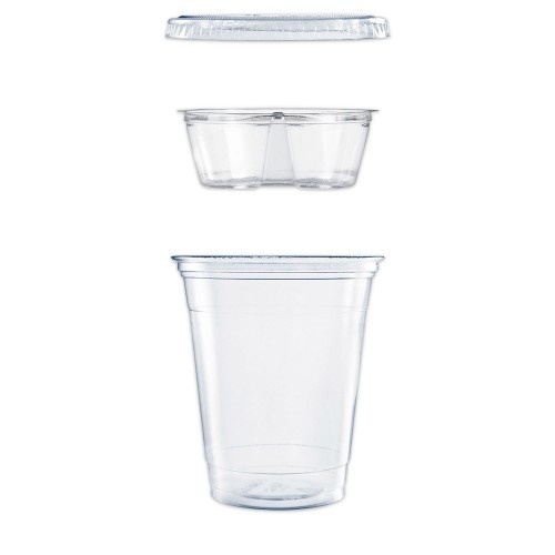 Dart Clear PET Grab n Go Kit Combo with Insert, 12 oz, Clear