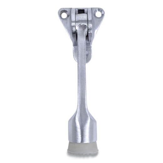 Tell Hinged Kick-Down Door Stop with Triangular Three-Point Mounting Plate