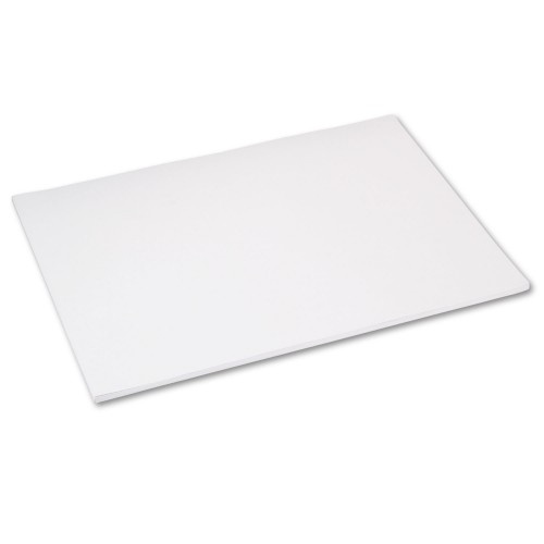 Pacon Tru-Ray Construction Paper, 76 lb Text Weight, 18 x 24, White, 50/Pack