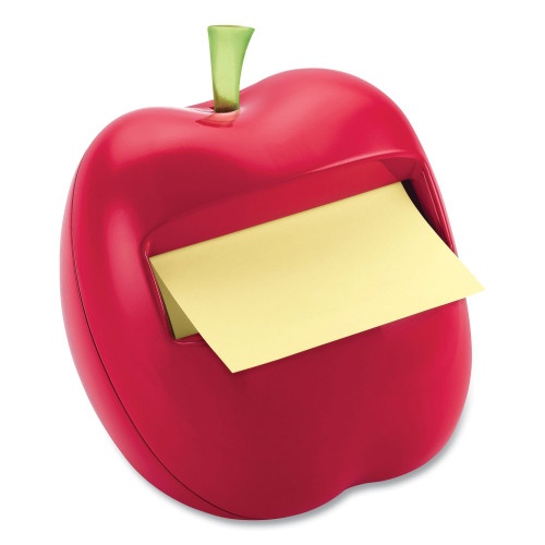 Post-It Apple-Shaped Dispenser, For 3 X 3 Pads, Red