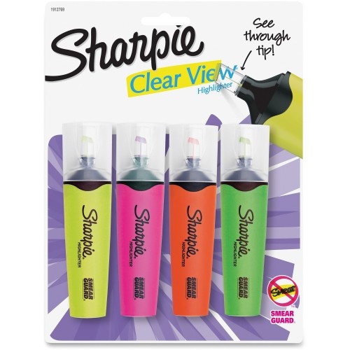 Sharpie Clear View Highlighter Pack - Assorted Ink Colors
