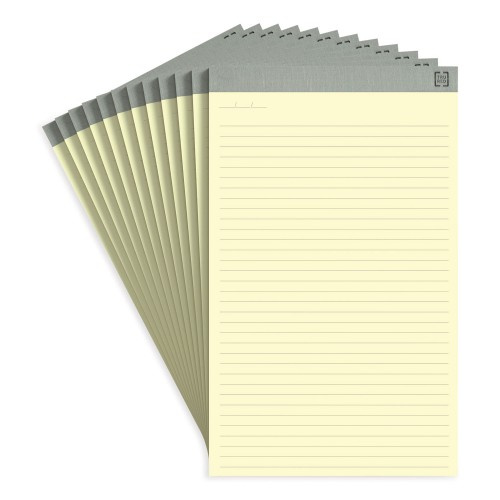 Tru Red Notepads, Wide/Legal Rule, 50 Canary-Yellow 8.5 X 14 Sheets, 12/Pack