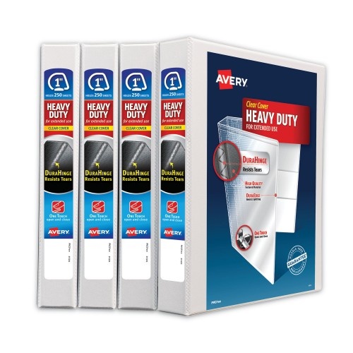 Avery Heavy-Duty Non Stick View Binder with DuraHinge and Slant Rings