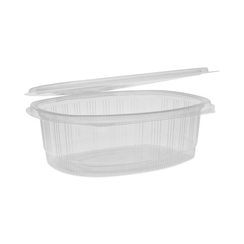 Pactiv Earthchoice Recycled Pet Hinged Container - 48 Oz, Clear, Plastic