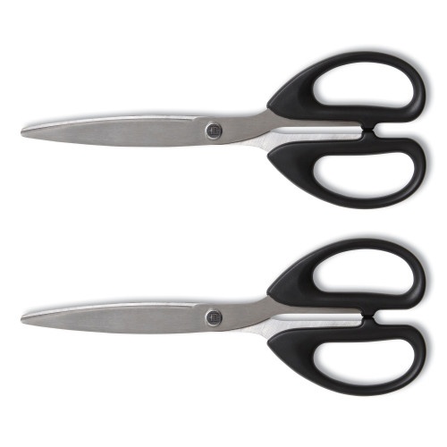 Tru Red Ambidextrous Stainless Steel Scissors, 8" Long