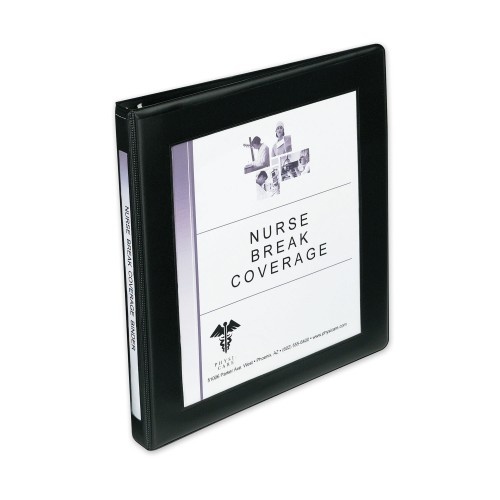 Avery Framed View Heavy-Duty Binders, 3 Rings, 0.5" Capacity, 11 x 8.5, Black