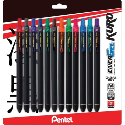 Energel Kuro Liquid Gel Retractable Pens