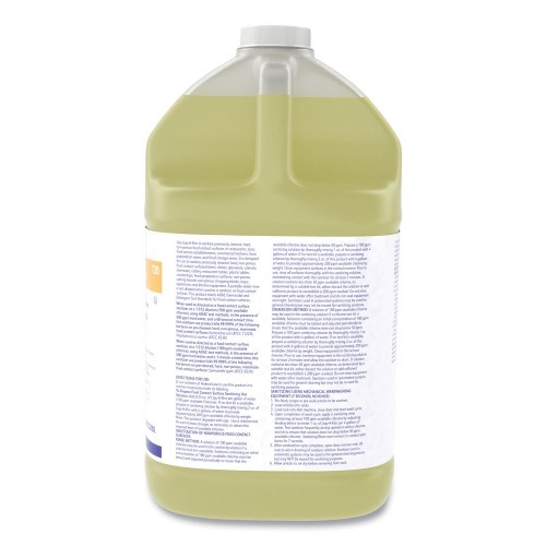 Diversey Liqu-A-Klor Disinfectant/Sanitizer, 1 Gal Bottle, 4/Carton