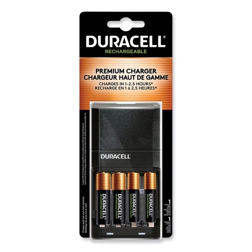 Duracell Ion Speed 4000 Hi-Performance Charger with 2 AA and 2 AAA NiMH Batteries