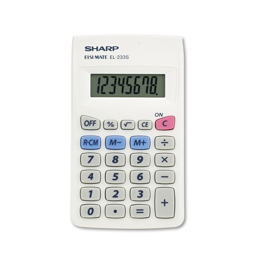 Sharp Pocket Calculator, 8-Digit LCD