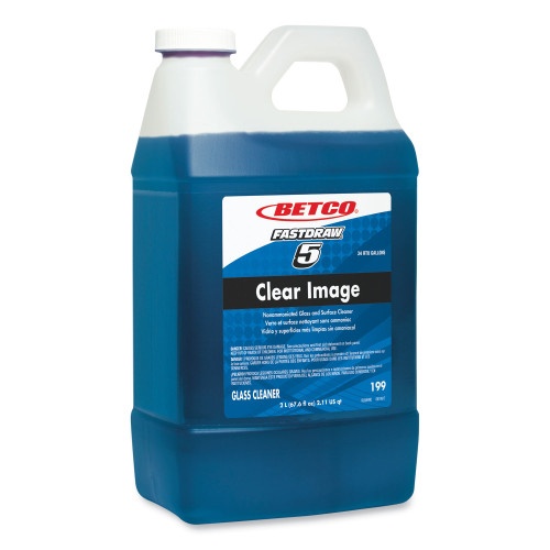 Betco Clear Image Glass and Surface Cleaner, Rain Fresh Scent, 67.6 Oz Bottle, 4/Carton