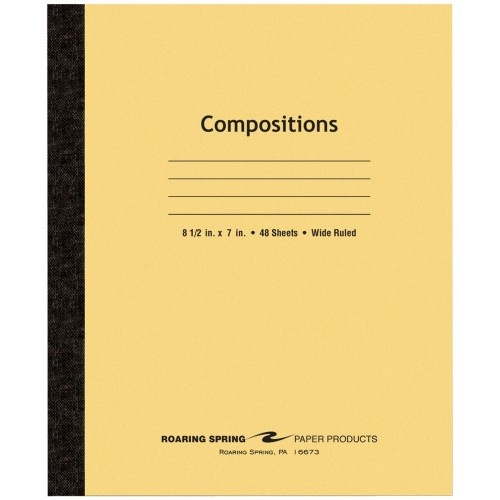 Roaring Spring Wide Ruled Flexible Cover Composition Book
