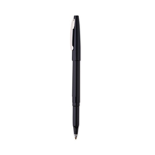 Pentel Rolling Writer Roller Ball Pen, Stick, Medium 0.8 Mm, Black Ink, Black Barrel, Dozen