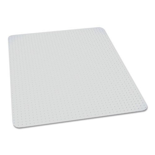 AbilityOne 722001 Skilcraft Biobased Chair Mat for Low/Medium Pile Carpet, 60 x 60, No Lip, Clear