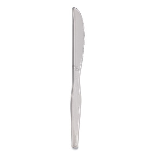 Dixie Heavyweight Polystyrene Cutlery Knives Clear 1,000/Carton