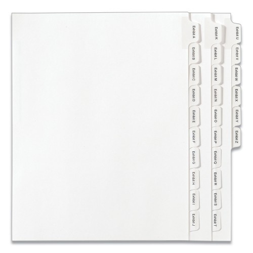 Avery Preprinted Legal Exhibit Side Tab Index Dividers, Allstate Style, 26-Tab