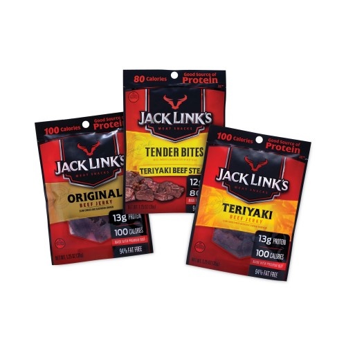 Jack Links Beef Jerky Variety Pack, 1.5 Oz, 9/Carton