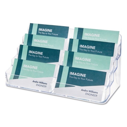 Deflecto 8-Pocket Business Card Holder