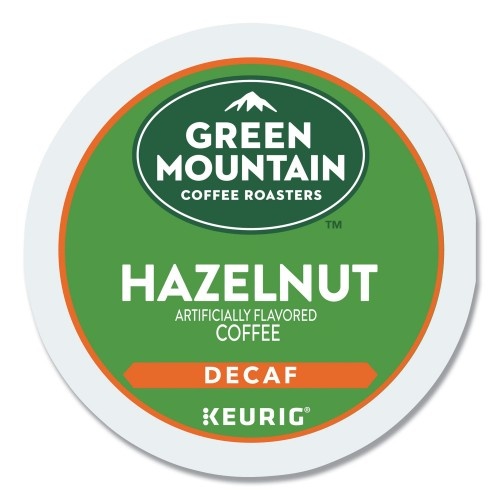 Green Mountain Coffee Roasters Keurig Hazelnut Decaf Coffee K-Cups, 24/Box