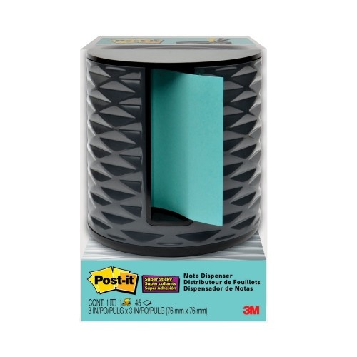 Post-it Vertical Pop-Up Note Dispenser, For 3 x 3 Pads, Black