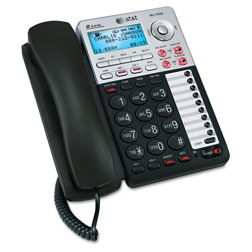 AT&T Two-Line Speakerphone with Caller ID and Digital Answering System