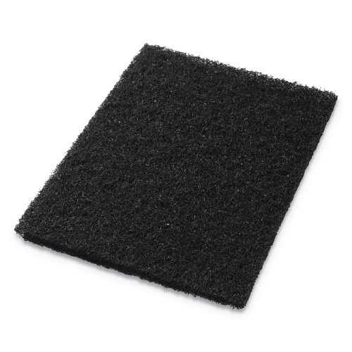 Americo Stripping Pads, 14 x 20, Black, 5/Carton - Aggressive Dirt Removal