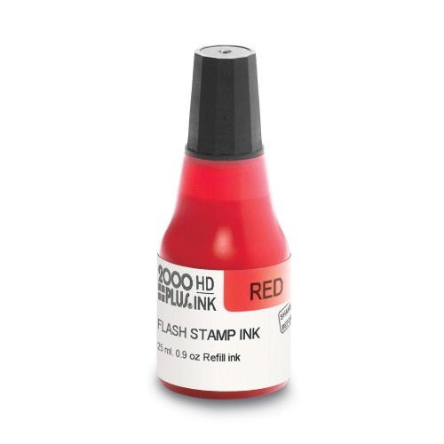 2000 Plus Pre-Ink High Definition Refill Ink, Red, 0.9 Oz Bottle