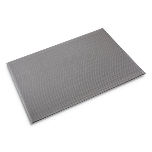 Crown Mats Ribbed Anti-Fatigue Mat, Vinyl, 36 x 60, Gray